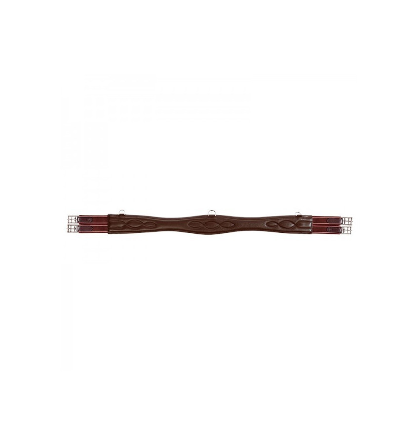 Popręg skórzany miękki