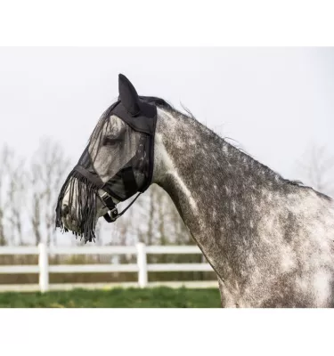 Maska z odpinanymi frędzlami