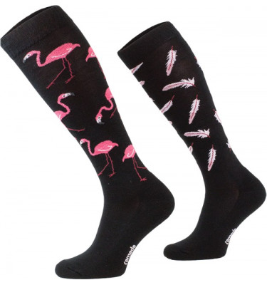 Podkolanówki flaming czarne