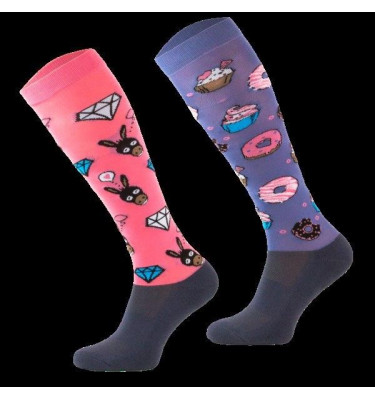 Podkolanówki osiołki i diamenty