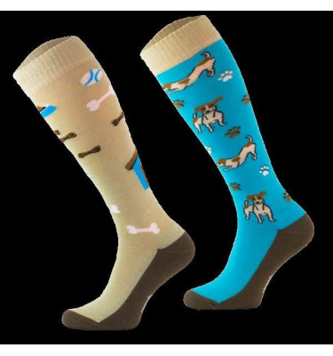 Podkolanówki z psem