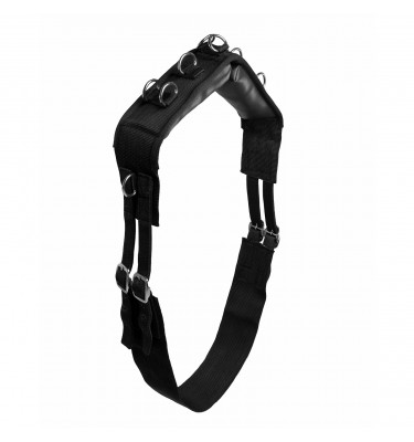 Pas do lonżowania czarny full