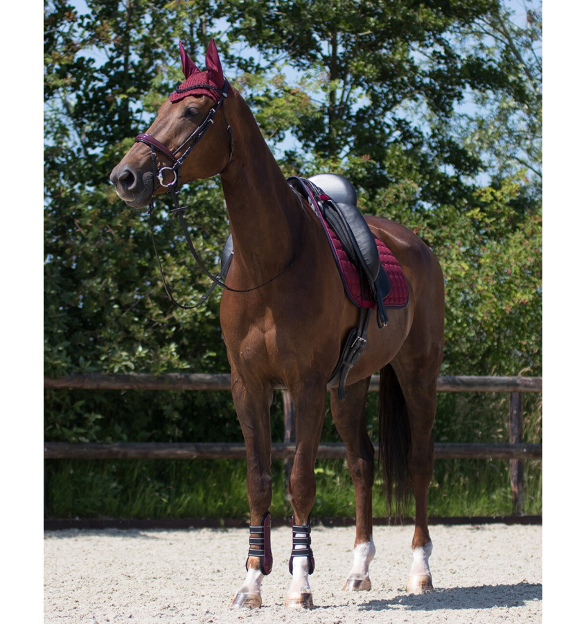 Nauszniki Florence bordowe cob