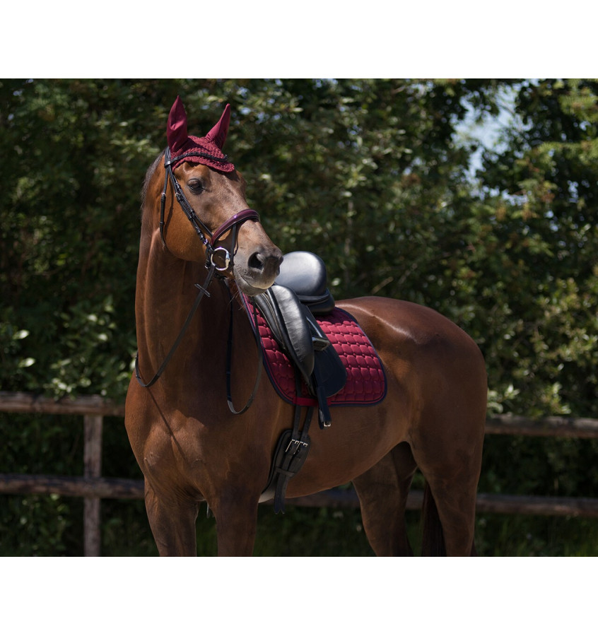 Nauszniki Florence bordowe cob