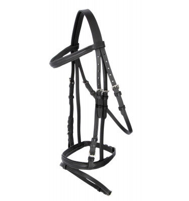 Ogłowie Standard czarny cob