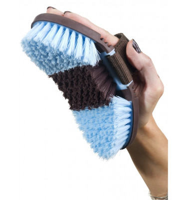 Szczotka flexi HIPPOTONIC SOFTGRIP błękit