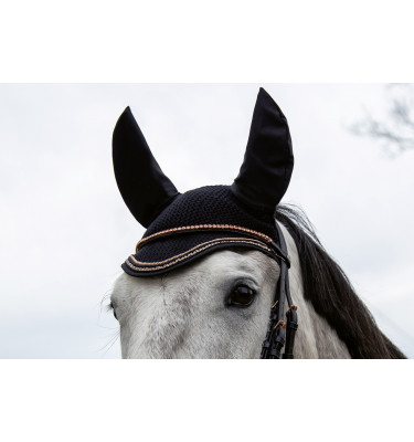 Nauszniki RoseGold Glamour czarne cob