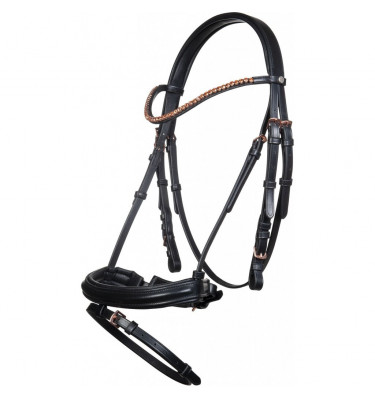 Ogłowie RoseGold Glamour cob