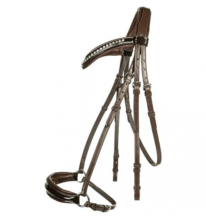 Ogłowie Carolin czarne cob