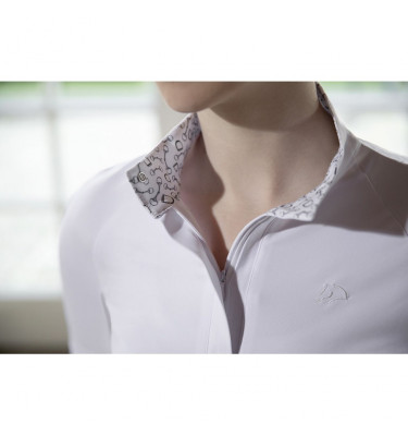 Koszulka konkursowa Hunter dziecięca biała 116