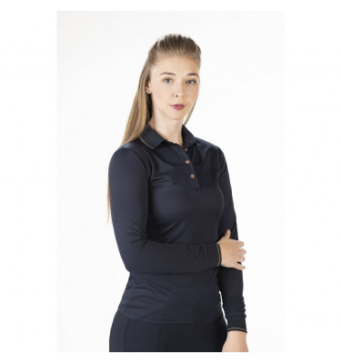 Koszulka polo RoseGold Glamour czarny L