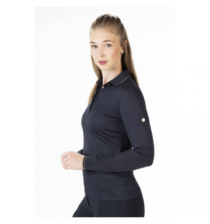 Koszulka polo RoseGold Glamour czarny L