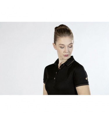 Koszulka polo RoseGold Glamour czarny L
