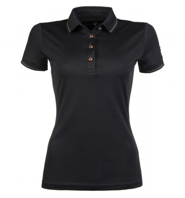 Koszulka polo RoseGold Glamour czarny L
