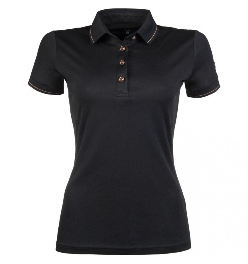 Koszulka polo RoseGold Glamour czarny L