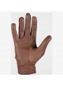 Skórzane rękawiczki z siateczką czarne 10