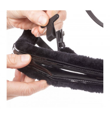 Ogłowie Ivella czarny cob