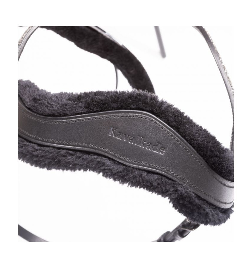 Ogłowie Ivella czarny cob