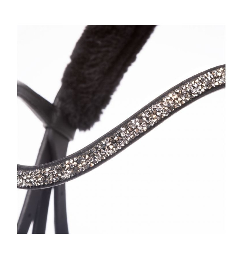 Ogłowie Ivella czarny cob