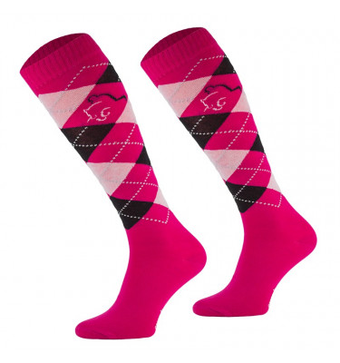 Podkolanówki Karó róż 27-30