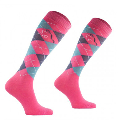 Podkolanówki Karó róż 27-30