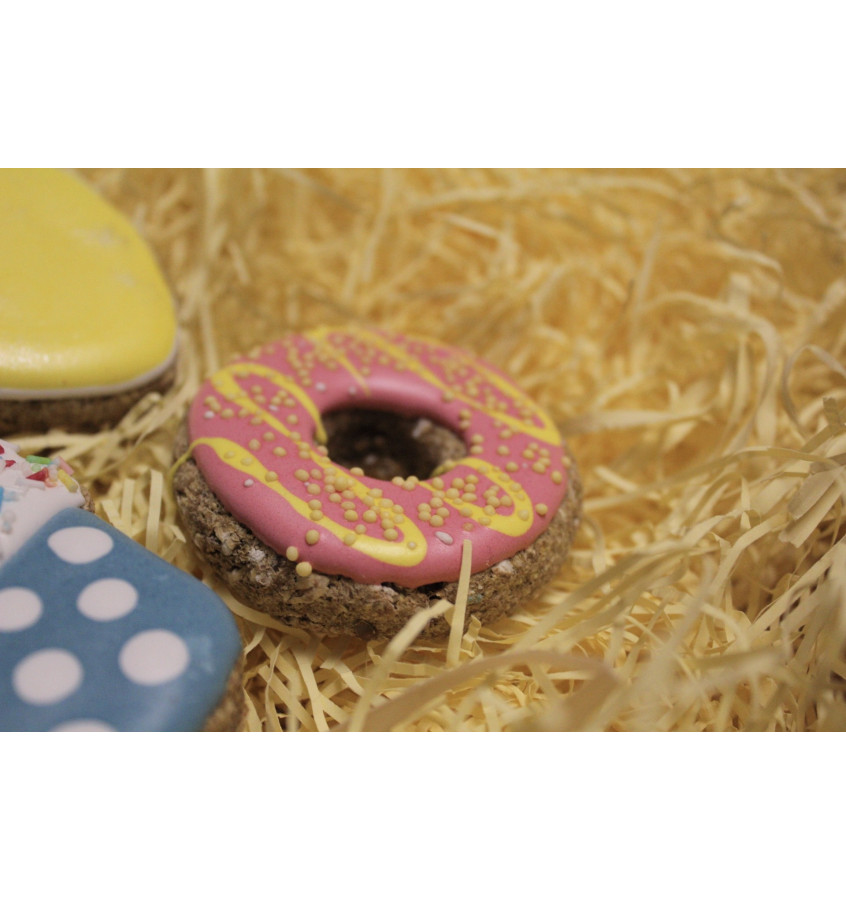 Zestaw babeczka, pączek i serce