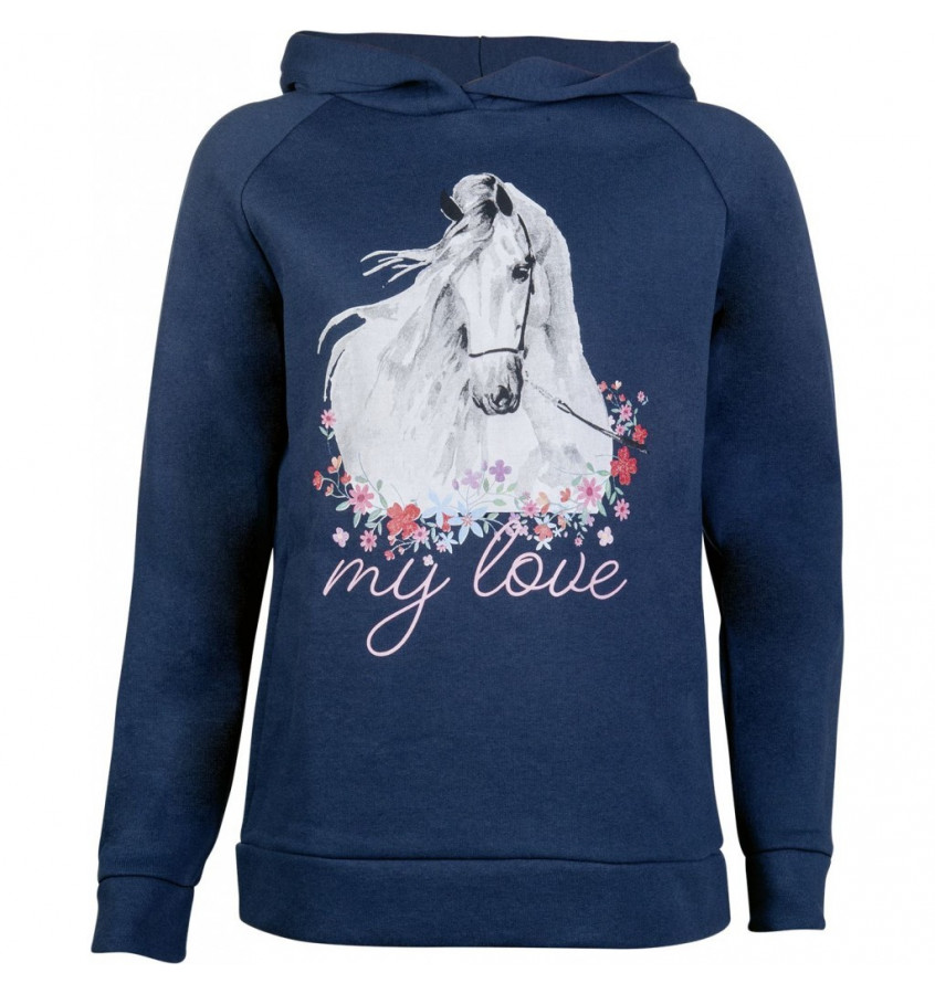 Bluza z kapturem Horse Spirit granat 134/140