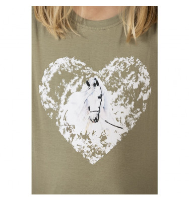 Koszulka Horse Spirit oliwka 110/116