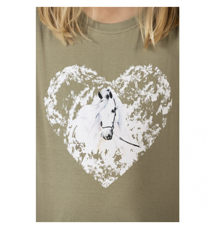 Koszulka Horse Spirit oliwka 110/116
