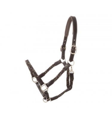 Kantar skórzany Tessa czerwony cob