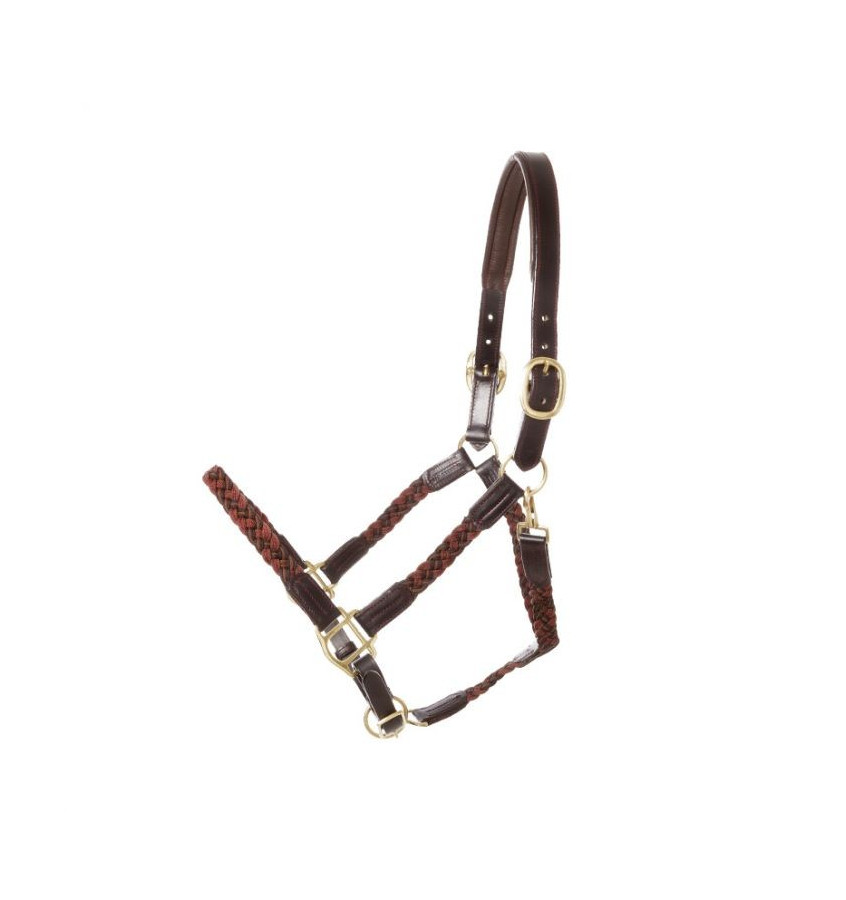 Kantar skórzany Tessa czerwony cob