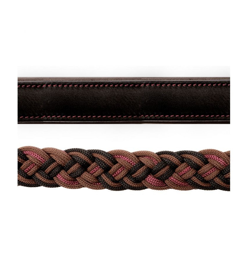 Kantar skórzany Tessa czerwony cob