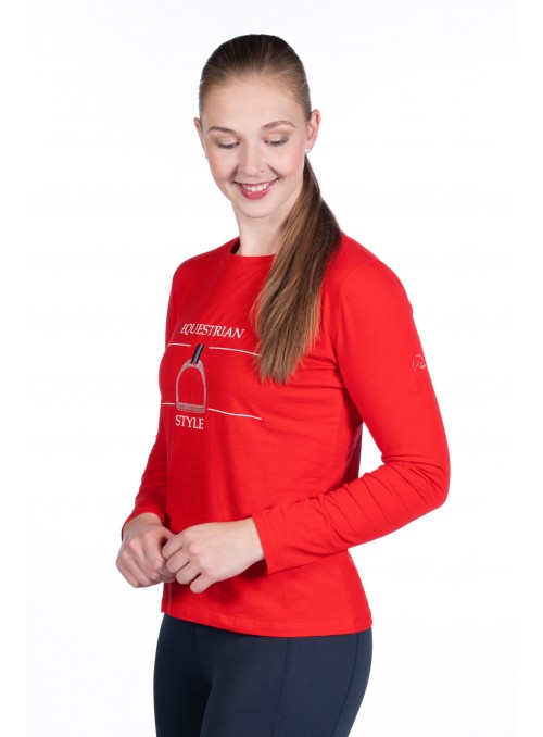Bluzka Equine Sports Style czerwony L