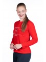 Bluzka Equine Sports Style czerwony L