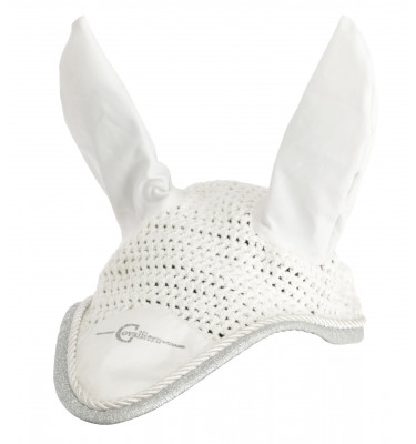 Nauszniki Empara z brokatem biały