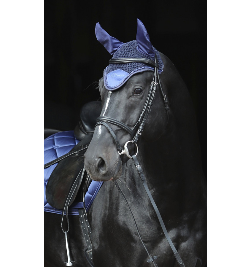 Nauszniki Empara z brokatem biały