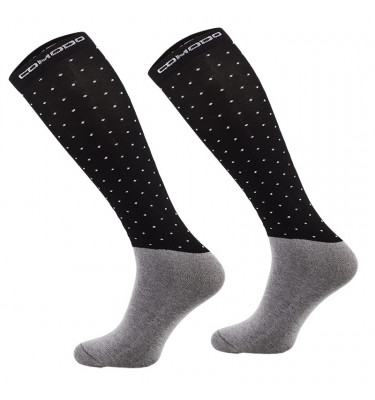 Podkolanówki kropeczki czarne 35-38