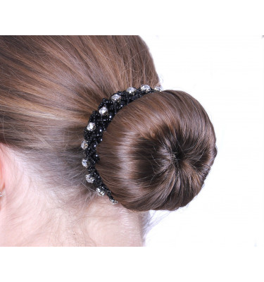 Gumka do włosów scrunchie Diamond biały