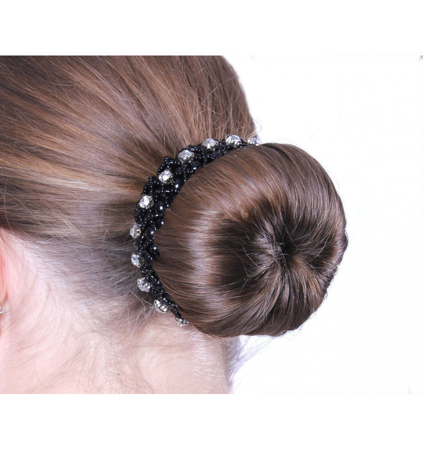 Gumka do włosów scrunchie Diamond biały
