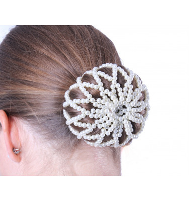 Siatka do włosów Pearl biała