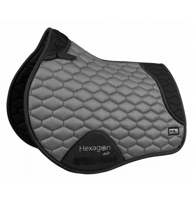 Czaprak Hexagon Air Mesh wycięty cały czarny