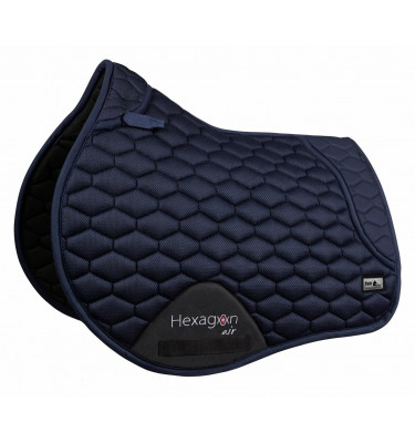 Czaprak Hexagon Air Mesh wycięty cały czarny