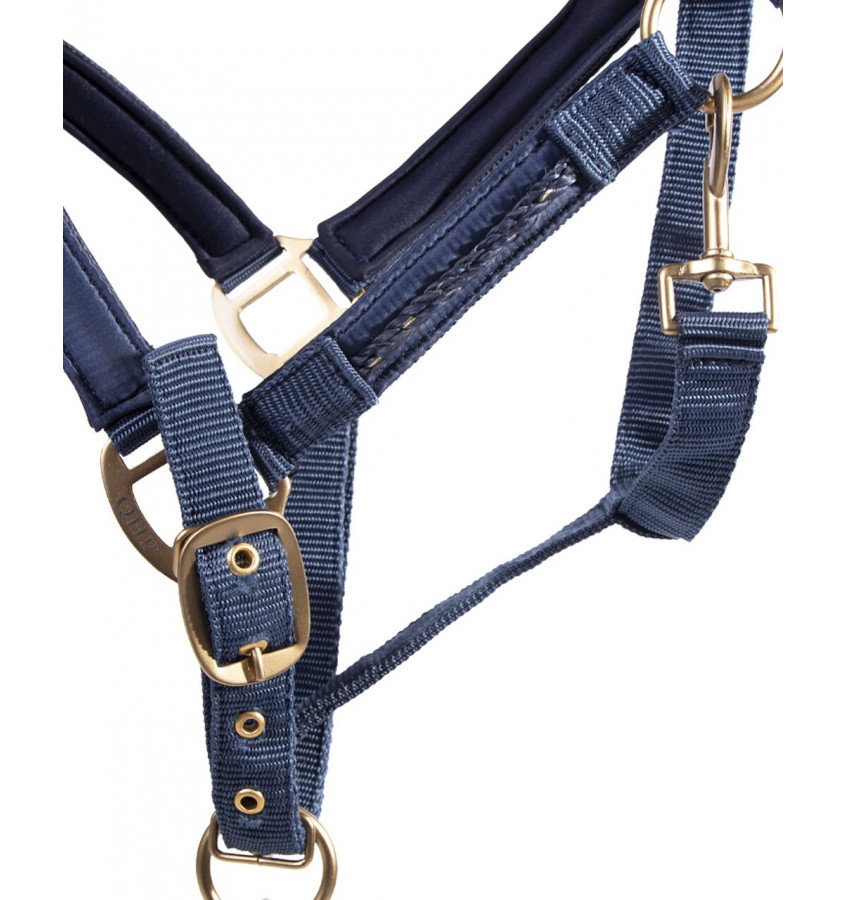 Kantar z uwiązem Lily bordowy cob