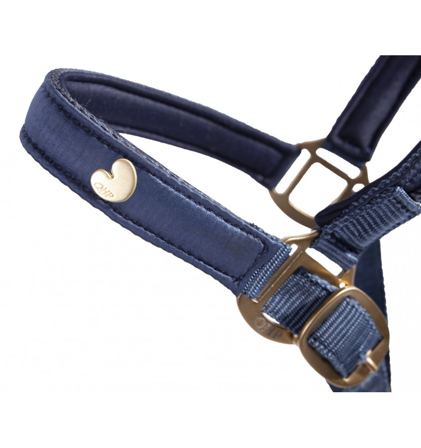 Kantar z uwiązem Lily bordowy cob