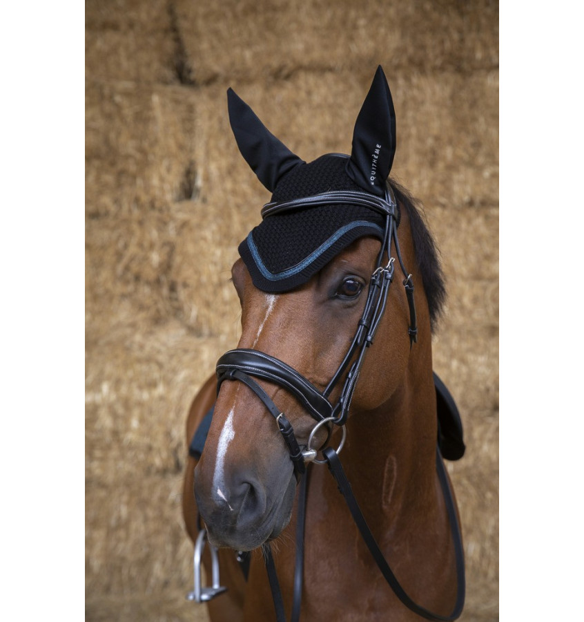 Nauszniki Equitheme Glitter niebieski full