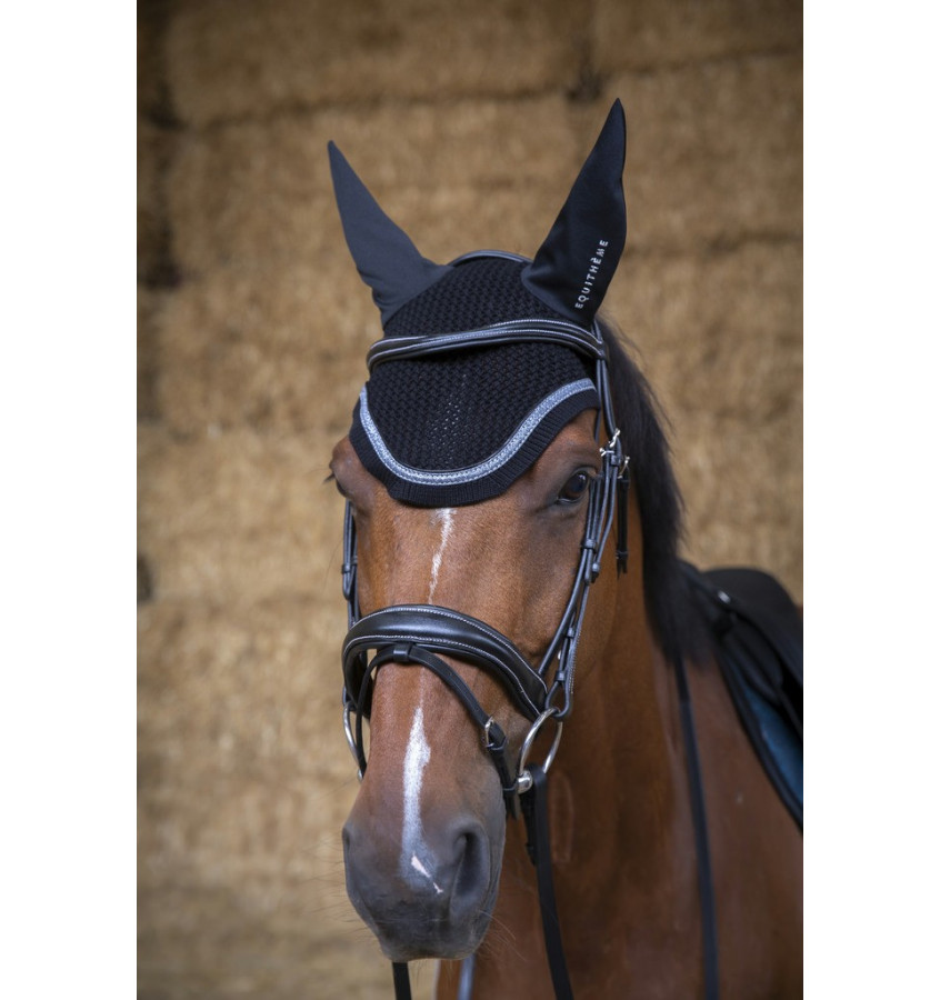 Nauszniki Equitheme Glitter niebieski full