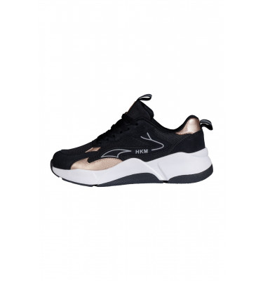 Sneaker RoseGold Glamour czarny 36