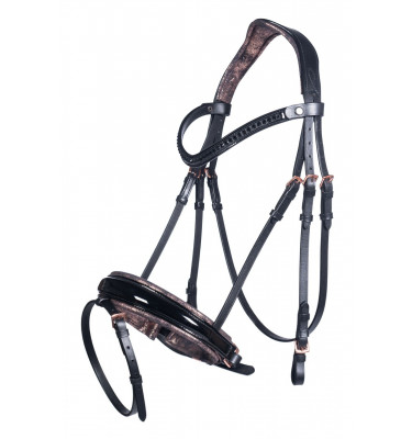 Ogłowie Sofia lila cob