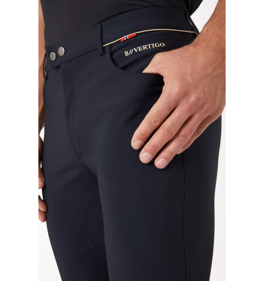 Bryczesy B Vertigo Damien z pełnym lejem brąz 46