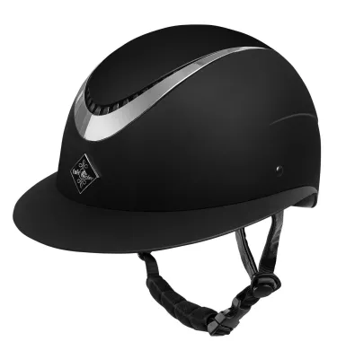 Kask Apoleus szeroki daszek czarny/rosegold L